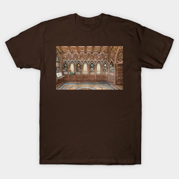 Rasa's Library T-Shirt by IngridKallick